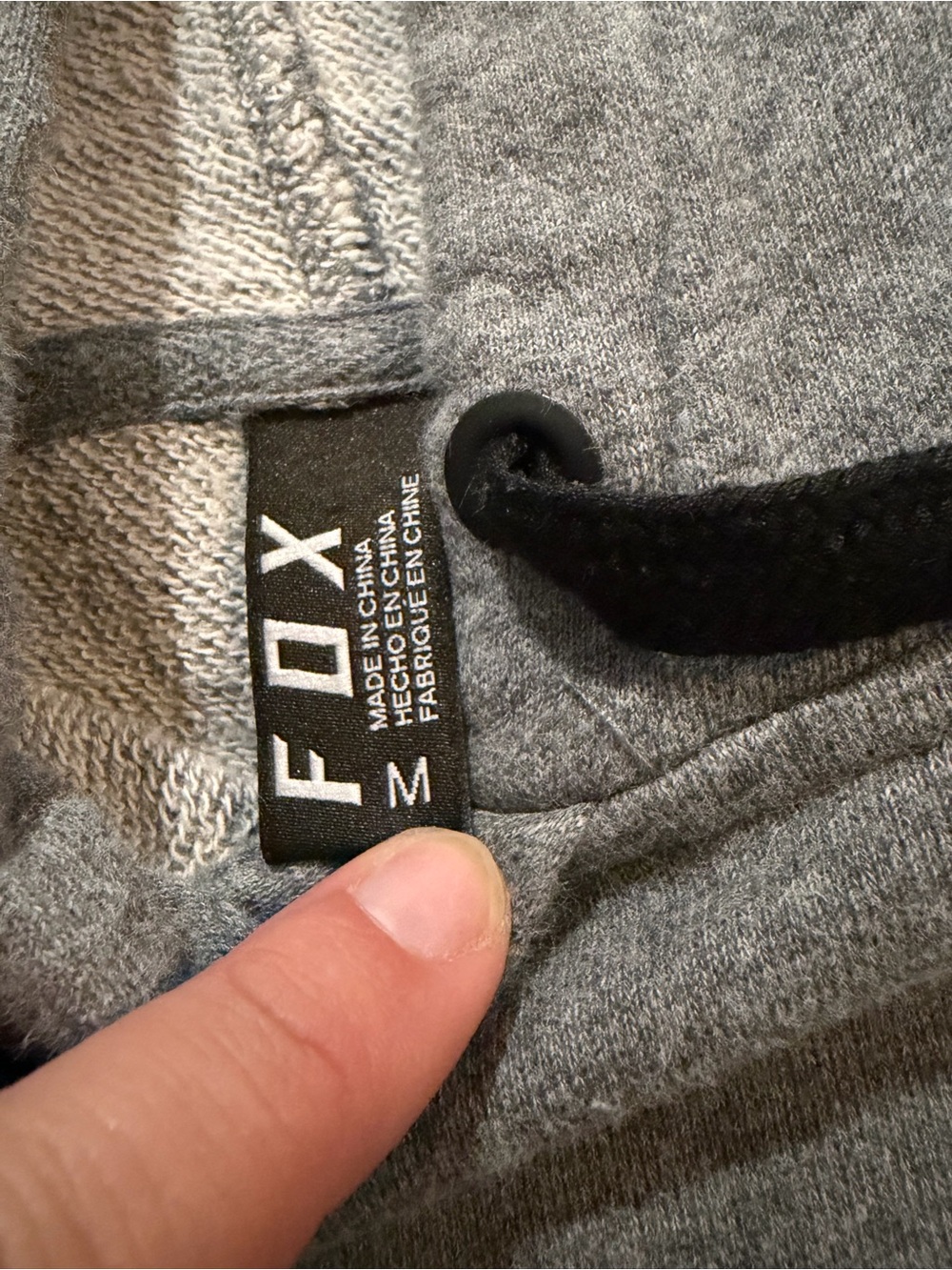 Fox Racing Women’s Retro Pullover Hoodie Heather Gray Graphic Motorcycle Medium - Picture 7 of 9
